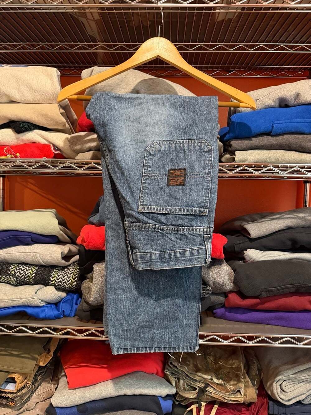 Vintage Old Navy Carpenter Wide Leg Denim Jeans Baggy Y2K